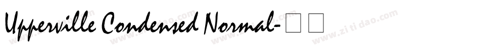 Upperville Condensed Normal字体转换
